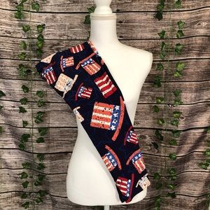 LuLaRoe os Leggings flag top hat Fourth of July